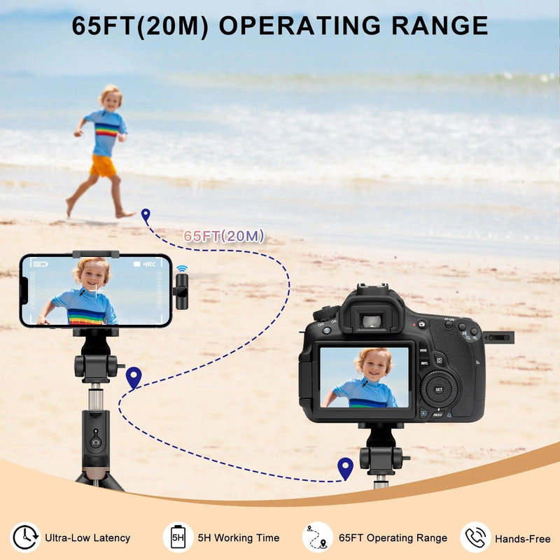 Microfone de lapela sem fio portátil